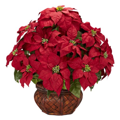 Poinsettia Silk Arrangement