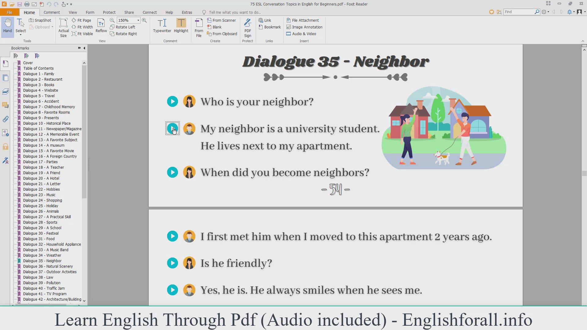 'Video thumbnail for English Conversation About Neighbor'