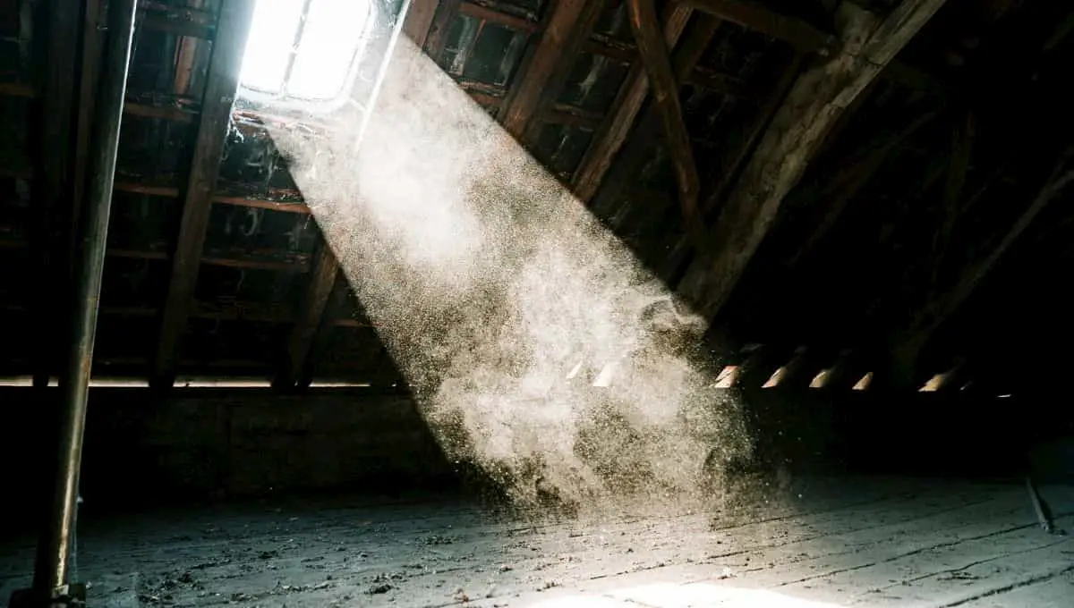 old dusty attic